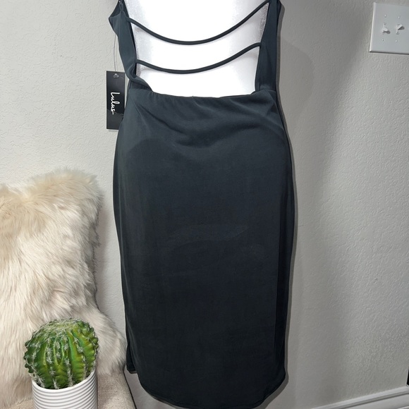 Lulu’s Who Do You Love? Washed Black Bodycon Dress Size large - Picture 7 of 10